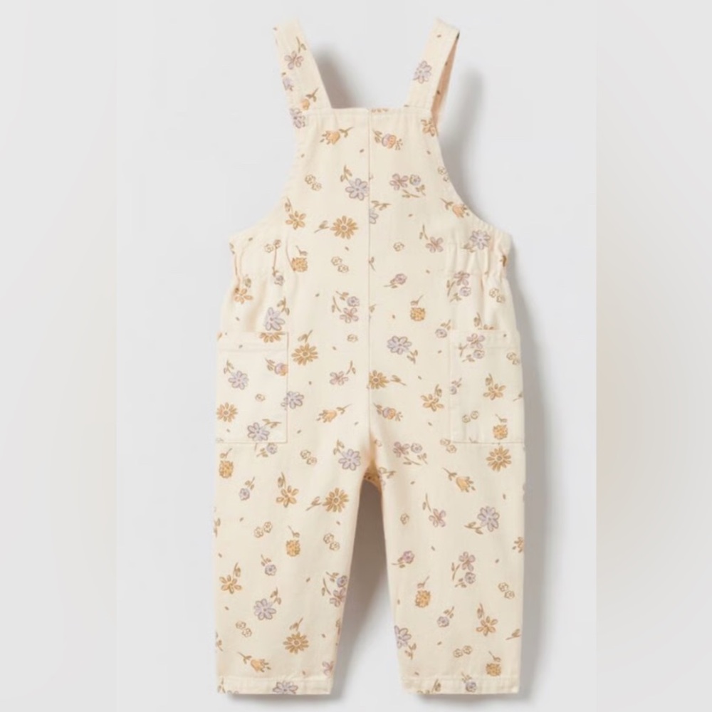 Zara Floral Print Overalls